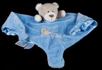 Carters Teddy Bear Blue Knotted Lovey Rattle